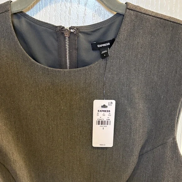 Express Gray Dress - Picture 2 of 16
